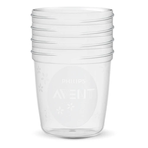 Philips Avent Breast Milk Storage Cups And Lids, 6 Oz. (10-Count)