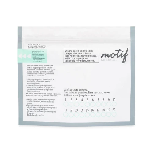 Motif Microwave Steam Sterilizer Bags