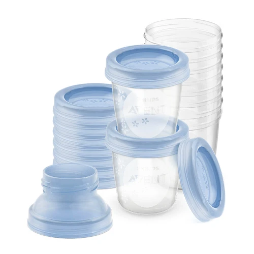 Philips Avent Breast Milk Storage Cups And Lids, 6 Oz. (10-Count)